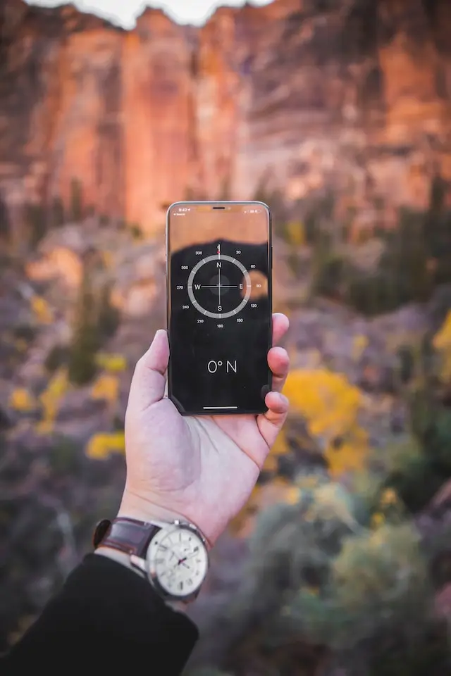 phone with compass